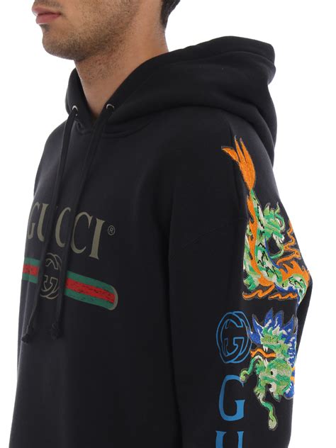 VINTAGE ORIGINAL GUCCI DRAGON HOODIE SWEATSHIRT 